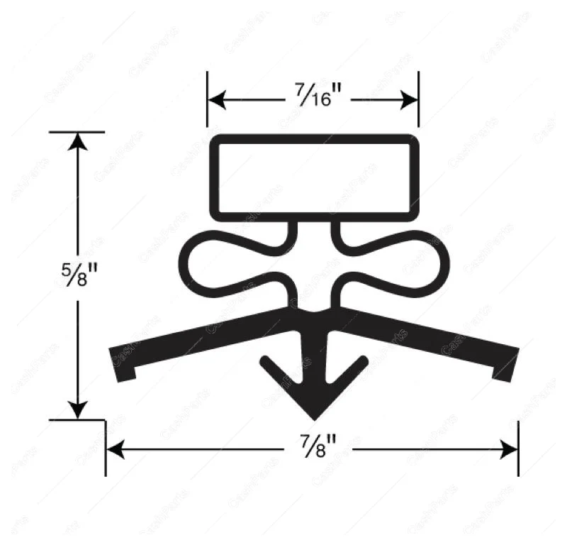 Gsk199 Door Gasket 20-1/2 X 30-1/8 Black