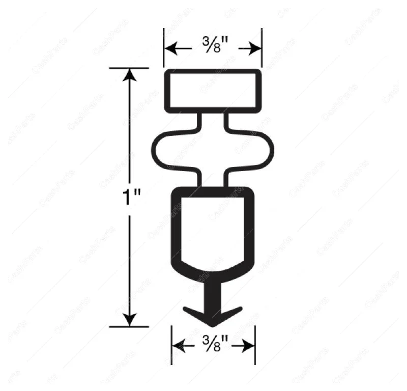 Gsk174 Door Gasket 28-1/8In X 54-1/8In Black
