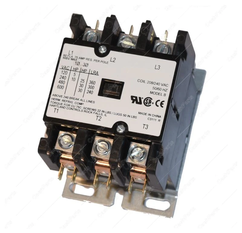 CNTCTR015 Contactor 3 Pole, 208/240V, 60/75A