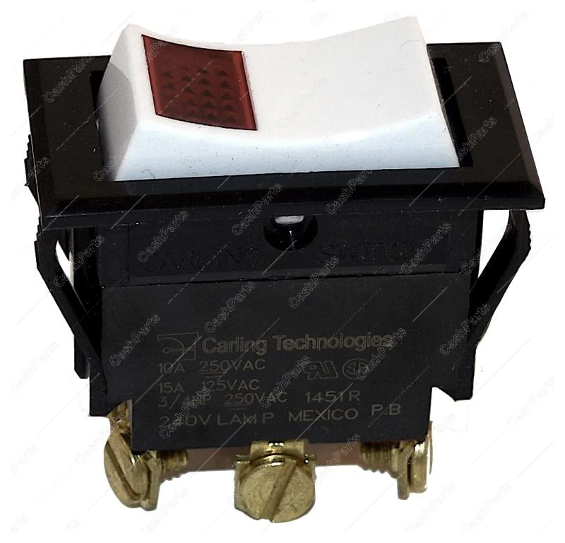 Sw028 White Rocker Red Lighted Rocker 10A 250Vac 15A 125Vac 3/4Hp Dpdt
