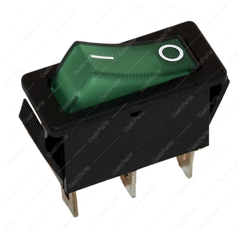 Sw036 Green Lighted Rocker 20A 125V