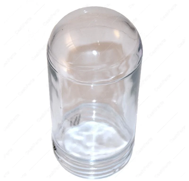 Hrdwr112 Glass Globe 3-1/4In Dia 6-3/4In Long, Refrigeration Use Only