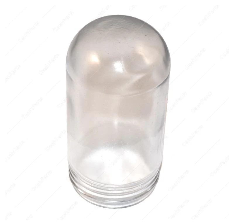 Hrdwr135 Glass Globe 3-1/4In Dia 6-3/4In Long, Silicone Coated