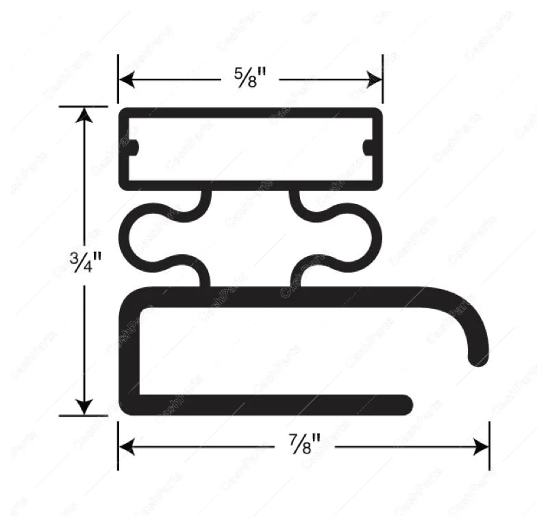 Gsk138 Door Gasket 23-7/8In X 52-5/8In Gray