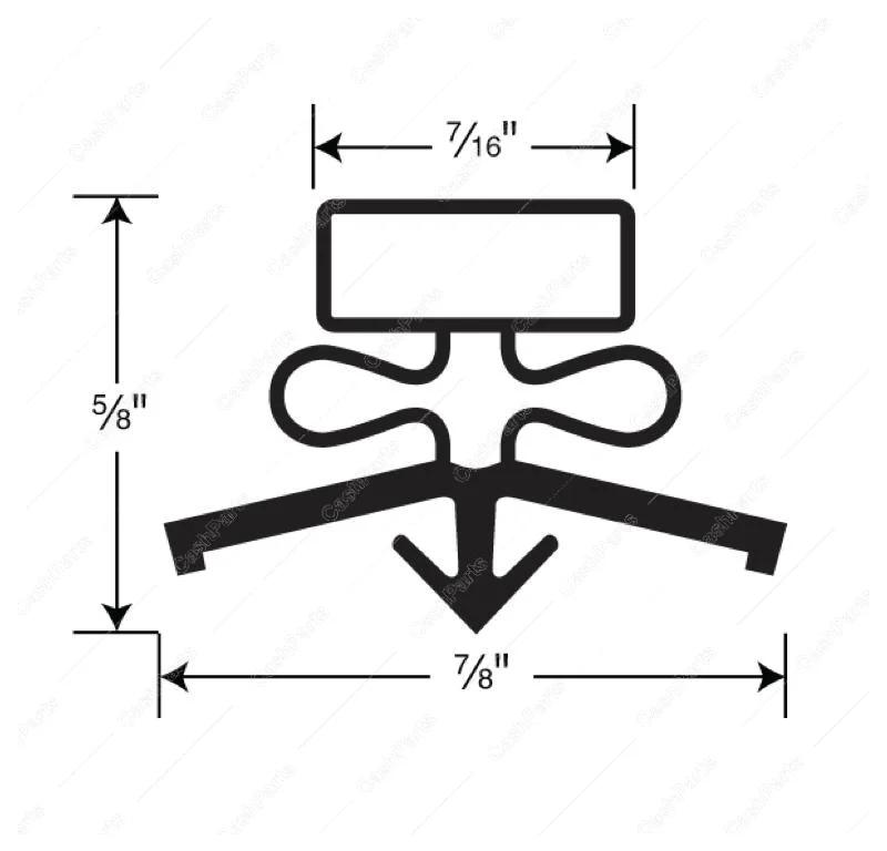 Gsk139 Door Gasket 22-3/8In X 31-3/8In Black