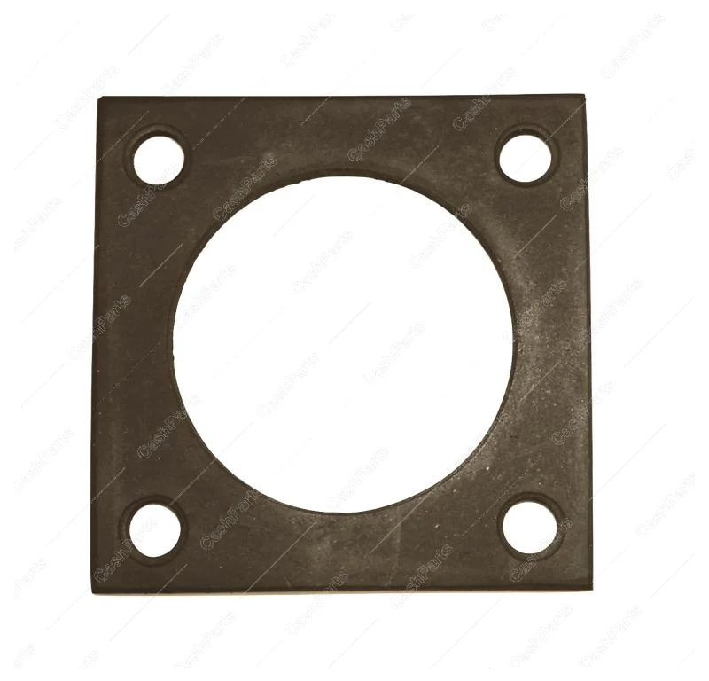 Gsk114 Square Flange Gasket, 3In X 3In Rubber, 2-3/8In Mount Centers