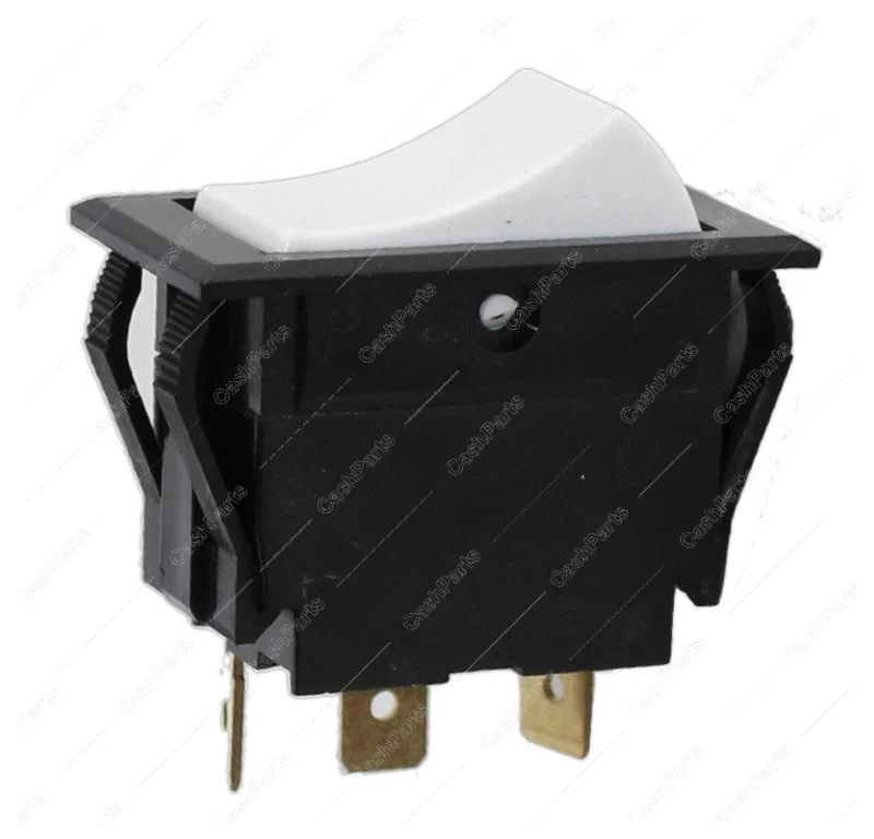 Sw237 Black & White Plastic Rocker Switch 15A 125V, 10A 250V Spdt