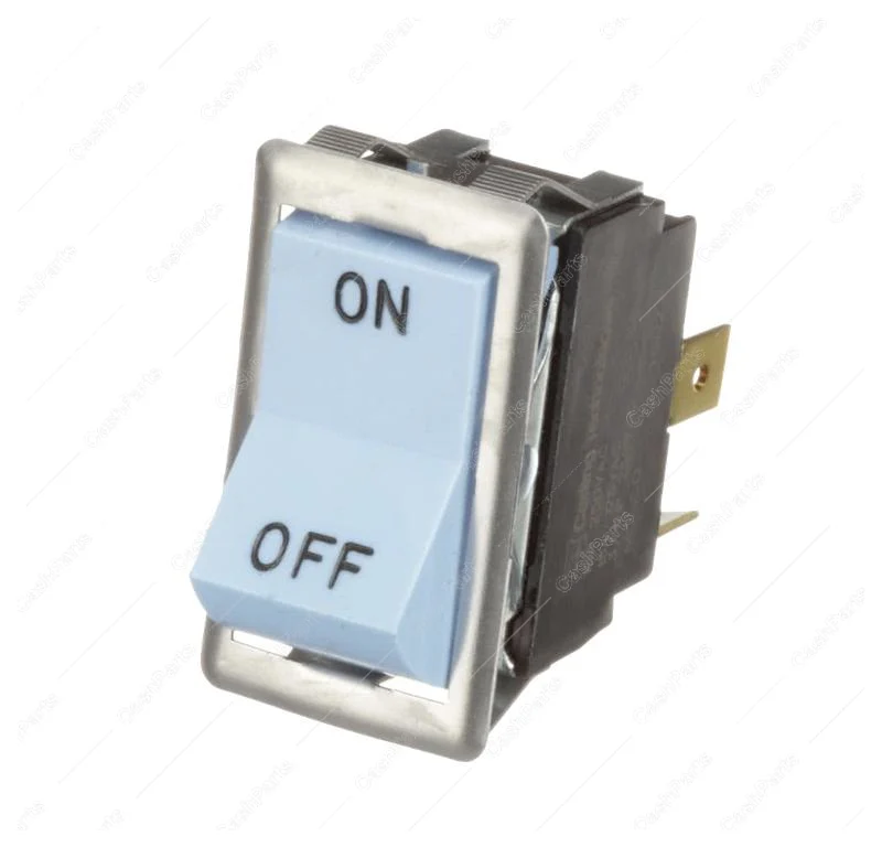 Sw244 Black & Blue Rocker Switch 15A 125V, 10A 250V Dpst