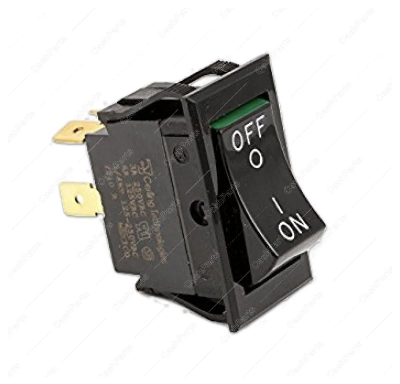 Sw246 Black Plastic Rocker Switch 6A 125V, 3A 250V Dpst
