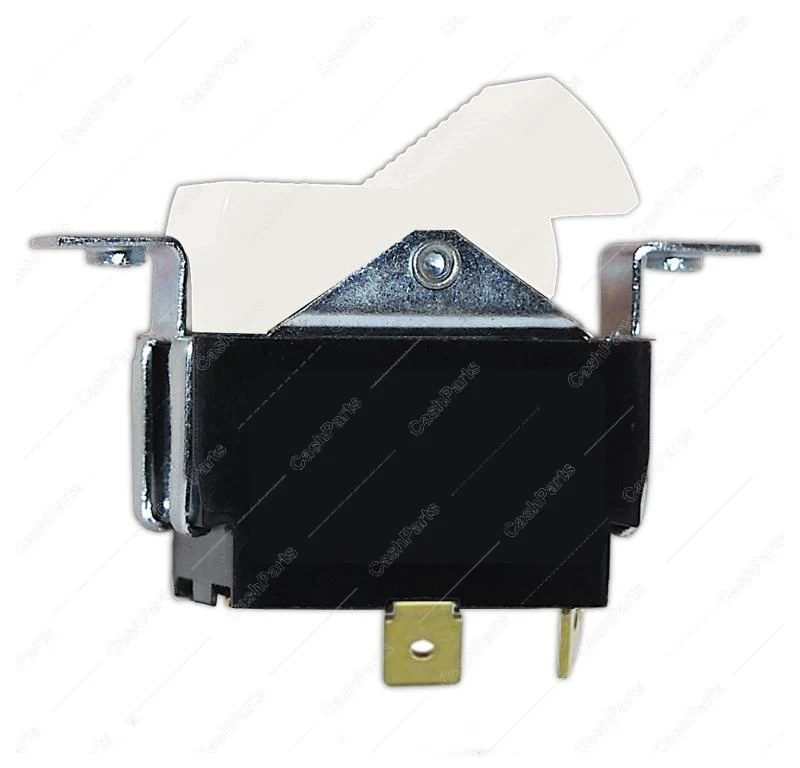 Sw247 Black & White Rocker Switch Dpst