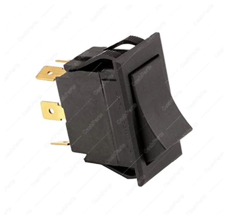 Sw253 Black Rocker Switch 15A 125-277V Dpdt