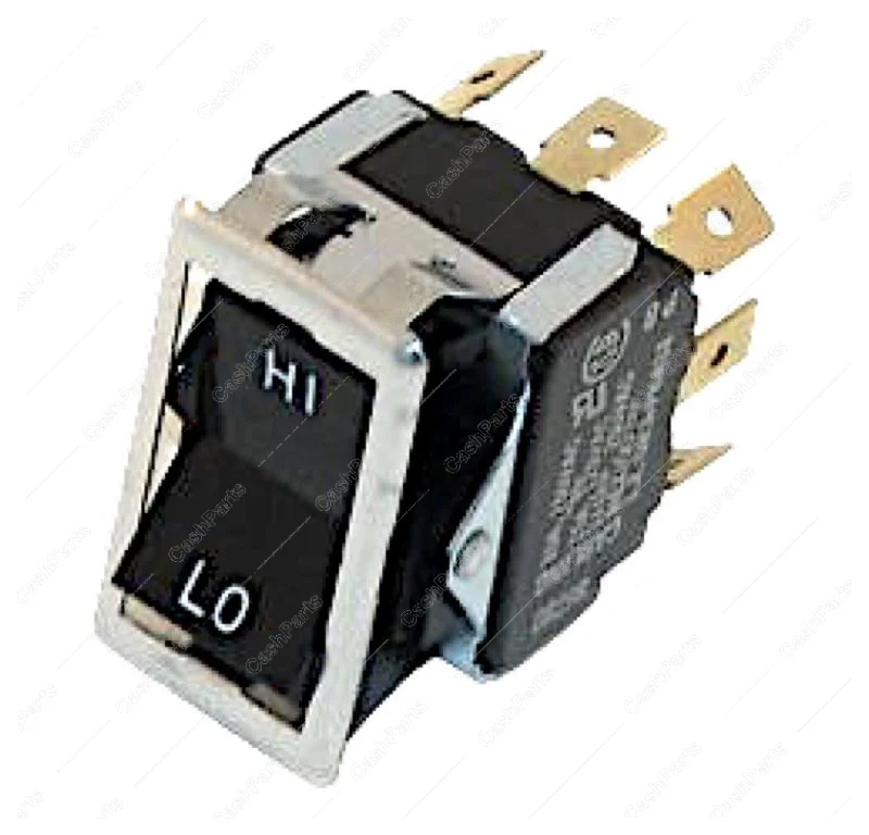 Sw278 Black Rocker Hi/Lo White Letters 10A 250 Vac 15A 125 Vac 3Pdt