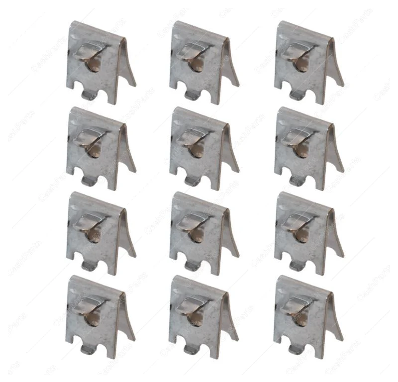 Hrdwr101 Snap-In Stainless Steel Pilaster Clip 12 pack