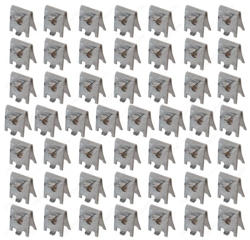 Hrdwr101 Snap-In Stainless Steel Pilaster Clip. 50 pack