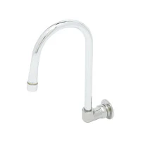 TSB143 Rigid Gooseneck, Wall Mount, 2.2 gpm Aerator, 1/2"NPT Female Inlet