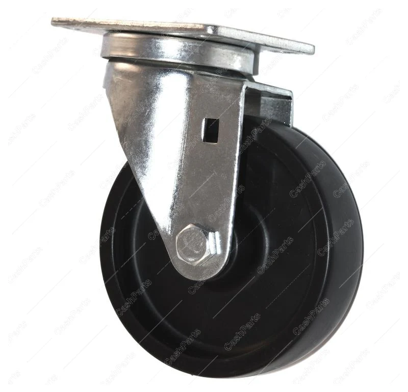 HRDWR736 Plate Mount Caster 3" wheel w/brake