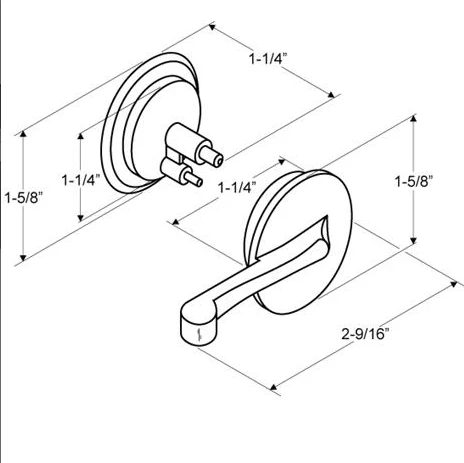 HRDWR753 Knob Set, Inside & Outside - Image 2