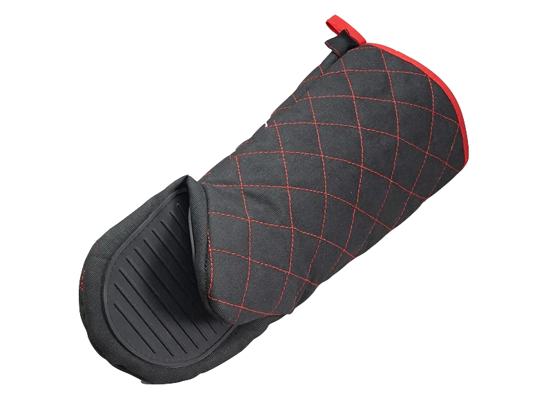 TOOL113 Commercial Oven Mitt, Black 14"